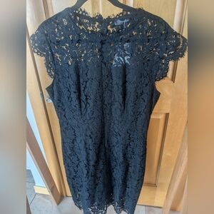 Nwt Black Lace Midi Dress
